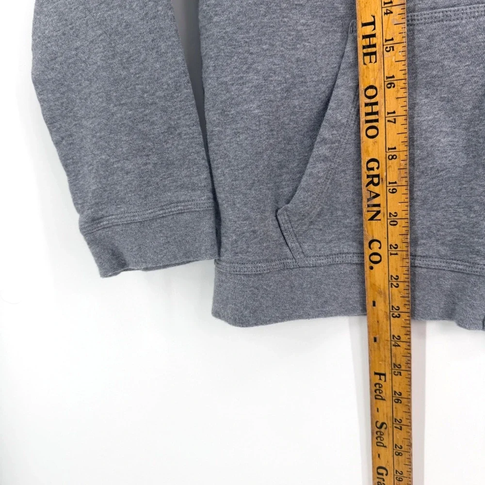 Nike Full Zip Hoodie Kids XL Gray Athletic Fleece Embroidered Logo Sportswear